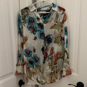 Floral Elegance Women's Blouse